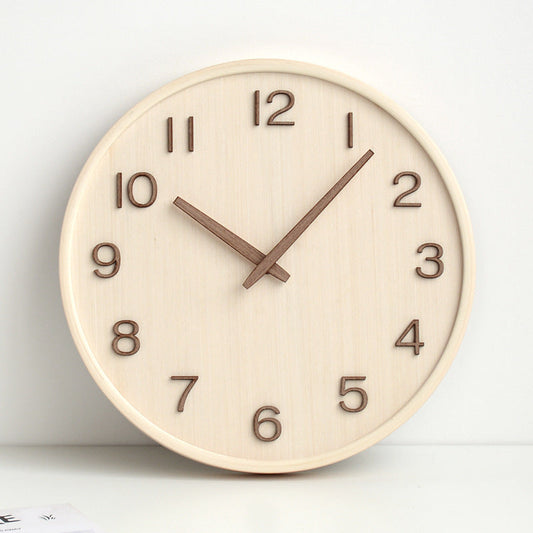 GlowWood - Stylish wooden wall clock for your home