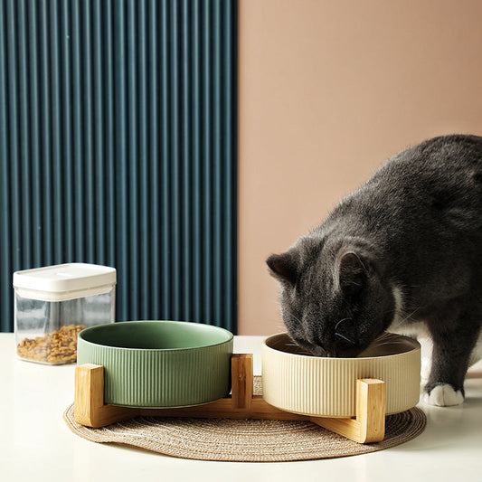 Non-Slip Raised Design Pet Bowl Set – Ideal for Pets