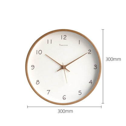 Simple Analog Solid Wood Wall Clock for Home - Timeless and elegant!