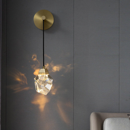 LuxorLicht - Modern wall lamp with crystals and LED lighting 