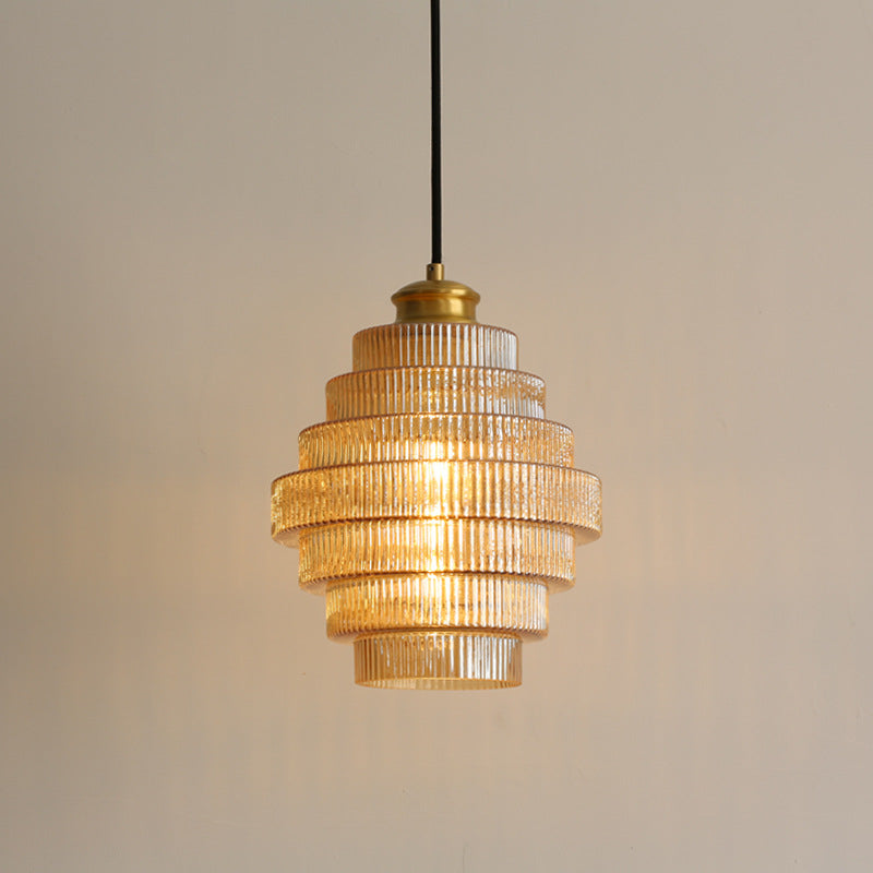 BrassBottle - Glass and Brass Lamp 