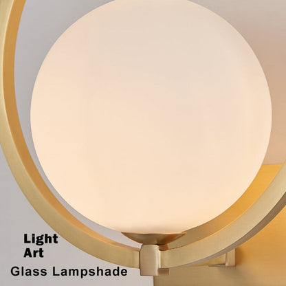 GloedSphere - Modern wall lamp with round glass ball and 1 light point 