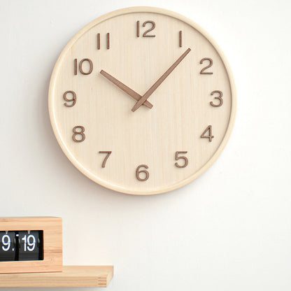 GlowWood - Stylish wooden wall clock for your home