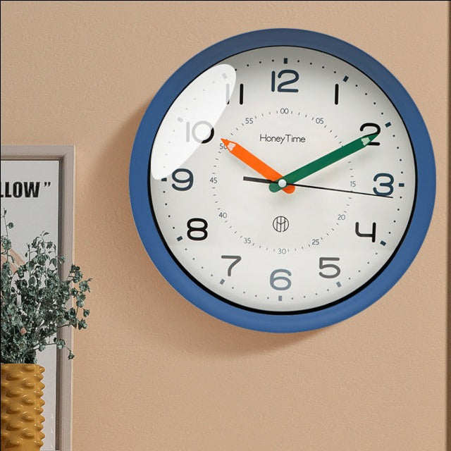 StilKids - Ultra Silent Wall Clock for Children's Room and Classroom - 12 Inch