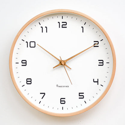 Minimalist Wooden Wall Decoration Clock - Stylish addition to your interior!