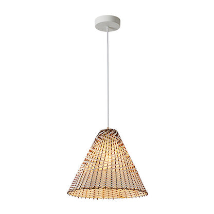 Boho Pendant Lamp Made of Hand-Woven Reed