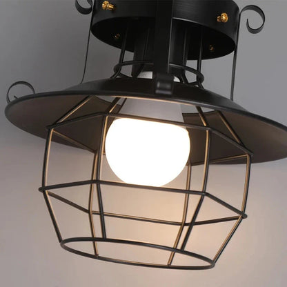 AntiqueCage - Industrial Hanging Ceiling Lamp