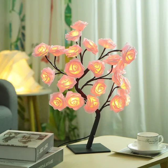 RadianceBloom - Rose Flower Tree Lamp