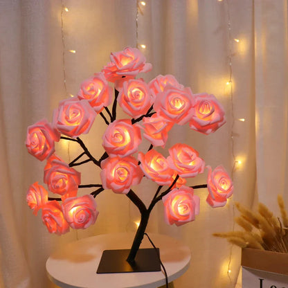 RadianceBloom - Rose Flower Tree Lamp