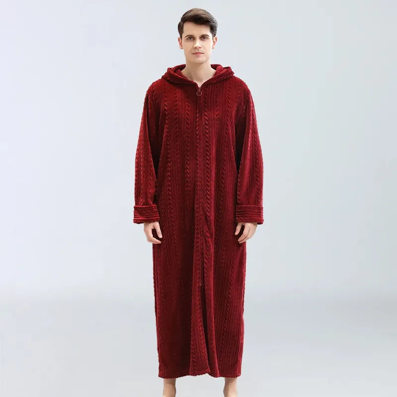 OversizeWarm – Thick Flannel Bathrobe