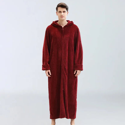 OversizeWarm – Thick Flannel Bathrobe