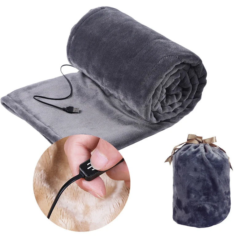 HeatNest - Thick 5V Heated Blanket for Bed and Travel