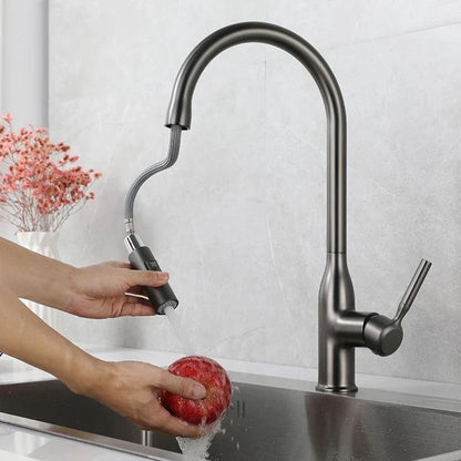 SteelFlow – Kitchen mixer tap with pull-out hand shower 