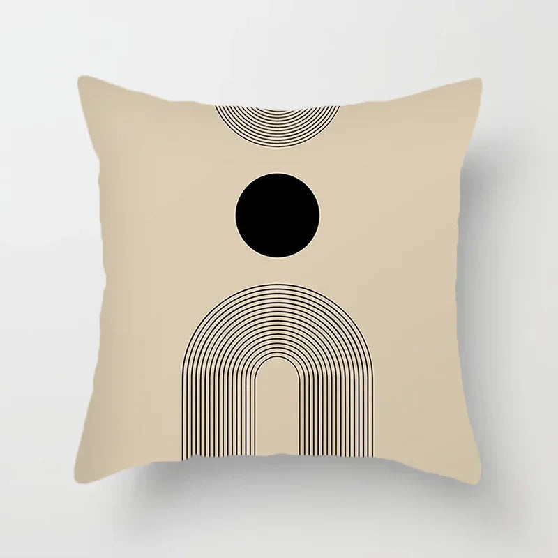 LineArt - Decoratieve Kussenhoes met Abstract Patroon