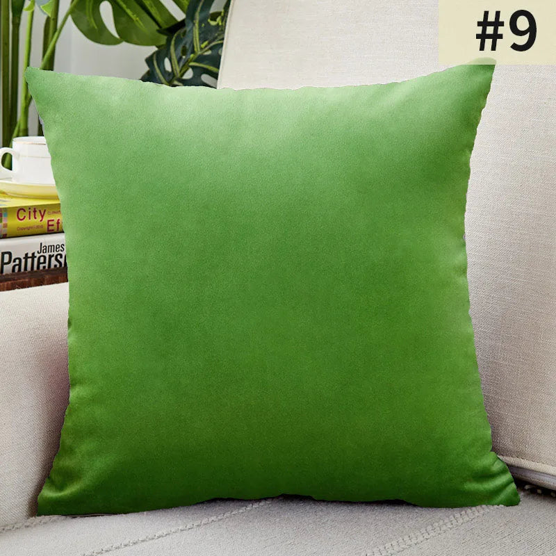 VelvetChic - Plain Cushion Cover for Home Decor