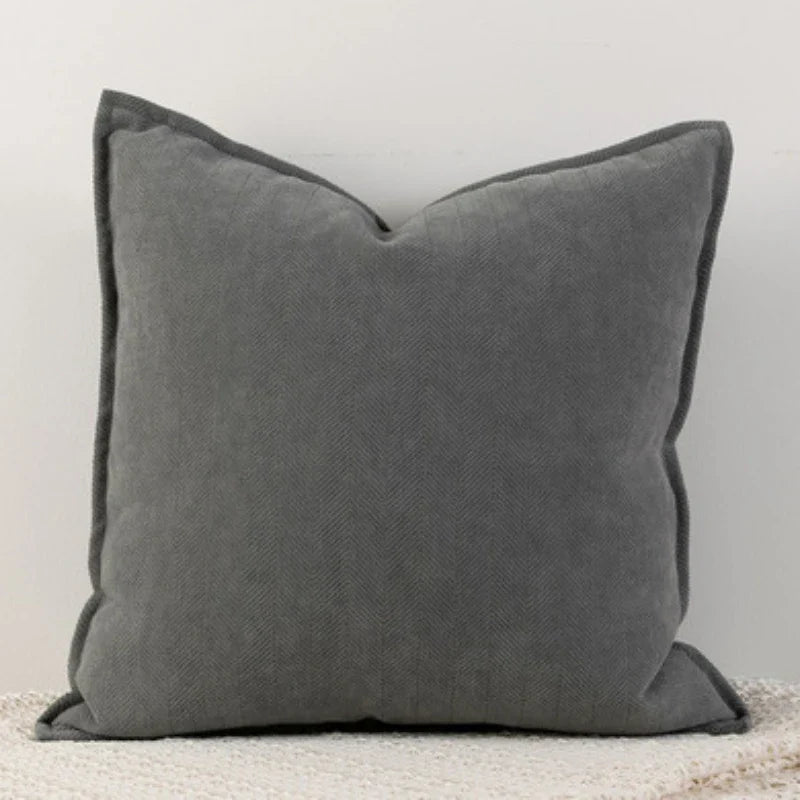 ChenilleCozy - Plain Cushion Cover for Home and Bedroom Decor