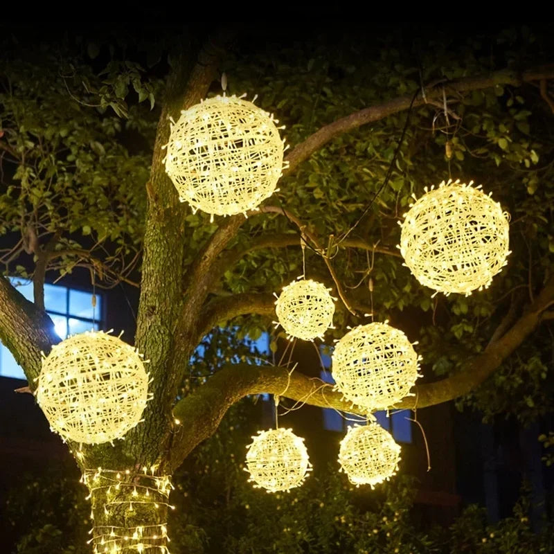 Sphere - Wicker Party Lights 