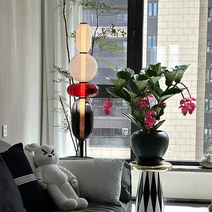 ChromaLuxe - Designer Floor Lamp with Color Accents