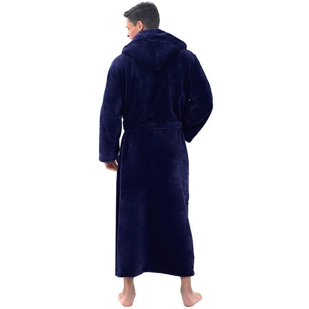 HoodedChill – Cozy Bathrobe for Men 