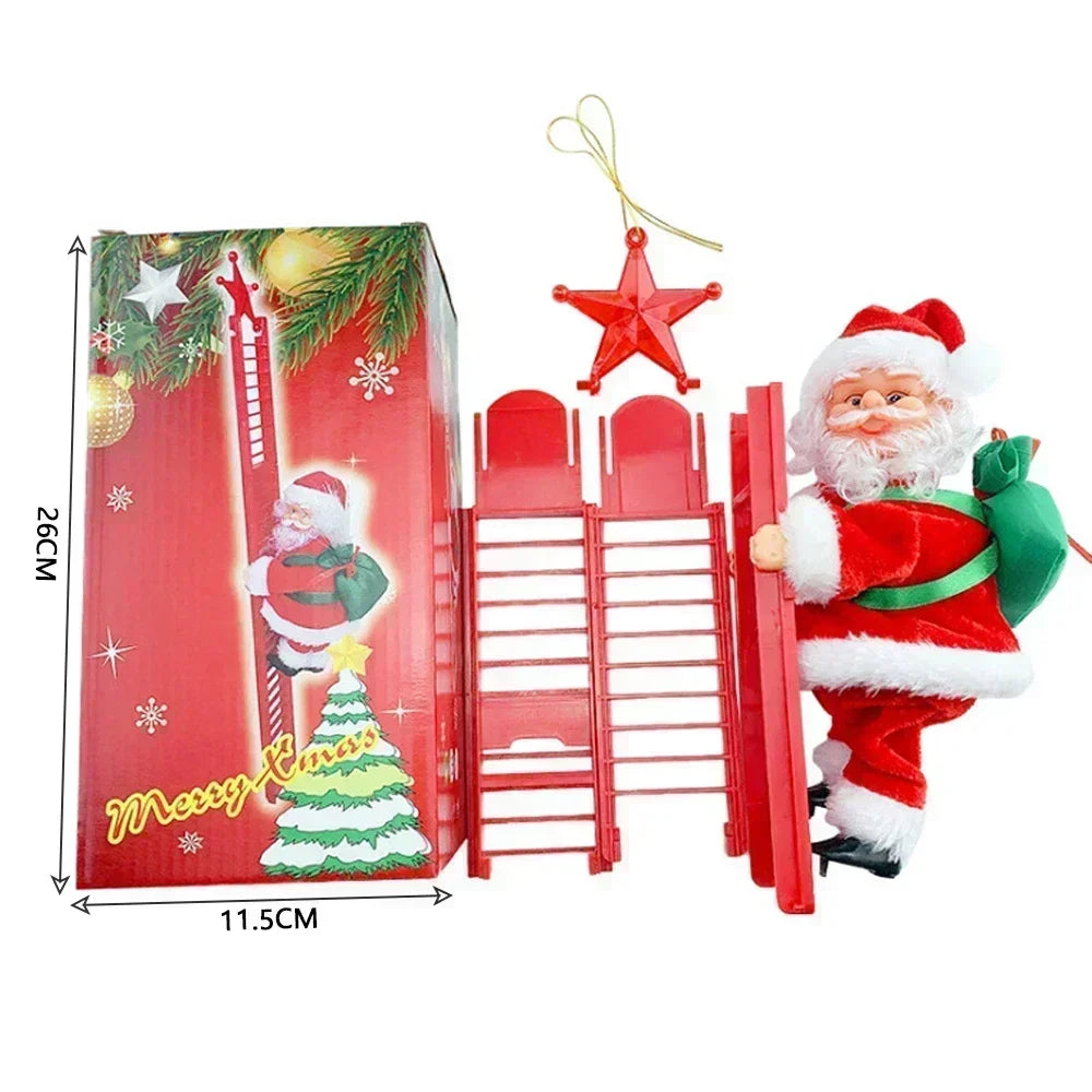 Climbing Santa Claus - Musical Santa on Ladder