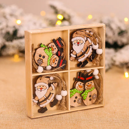 GnomeOrnaments – Feestelijke Houten Hangdecoraties