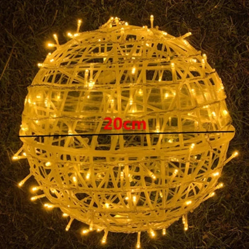 Sphere - Wicker Party Lights 