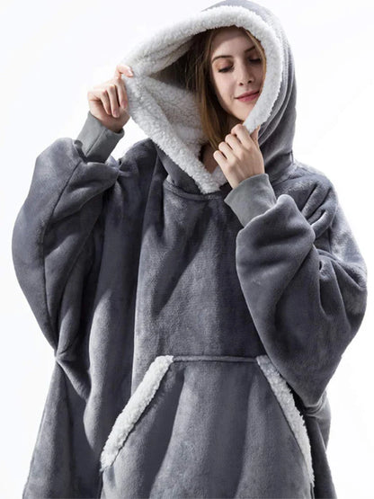 FleeceWrap - Polar Blanket Sweater with Hood 