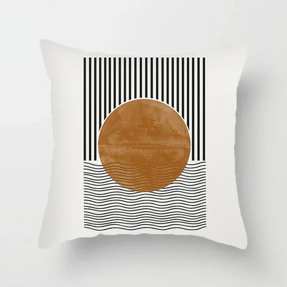 LineArt - Decoratieve Kussenhoes met Abstract Patroon