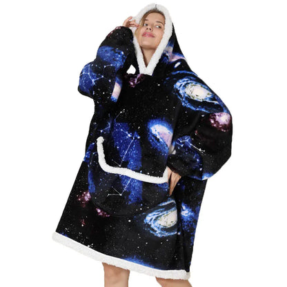 SnugJoy - Fleece Blanket with Hood 