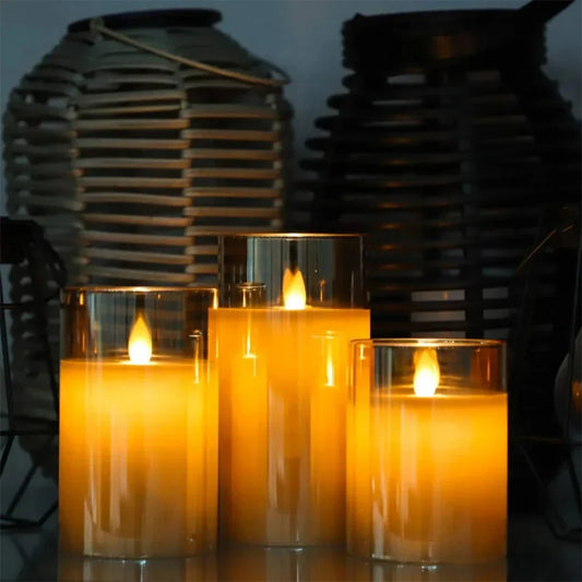 Candleset Lux - Set van Flikkerende LED Kaarsen voor Decoratie