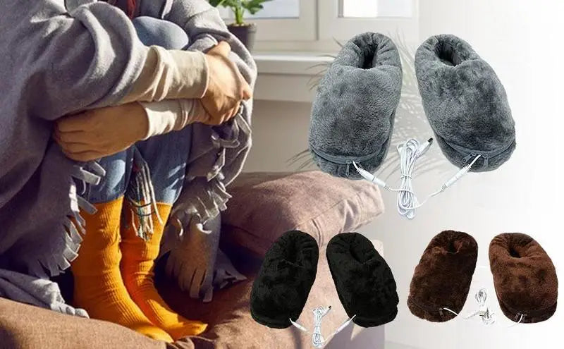 HeatSwift - USB Heated Slippers for Winter 