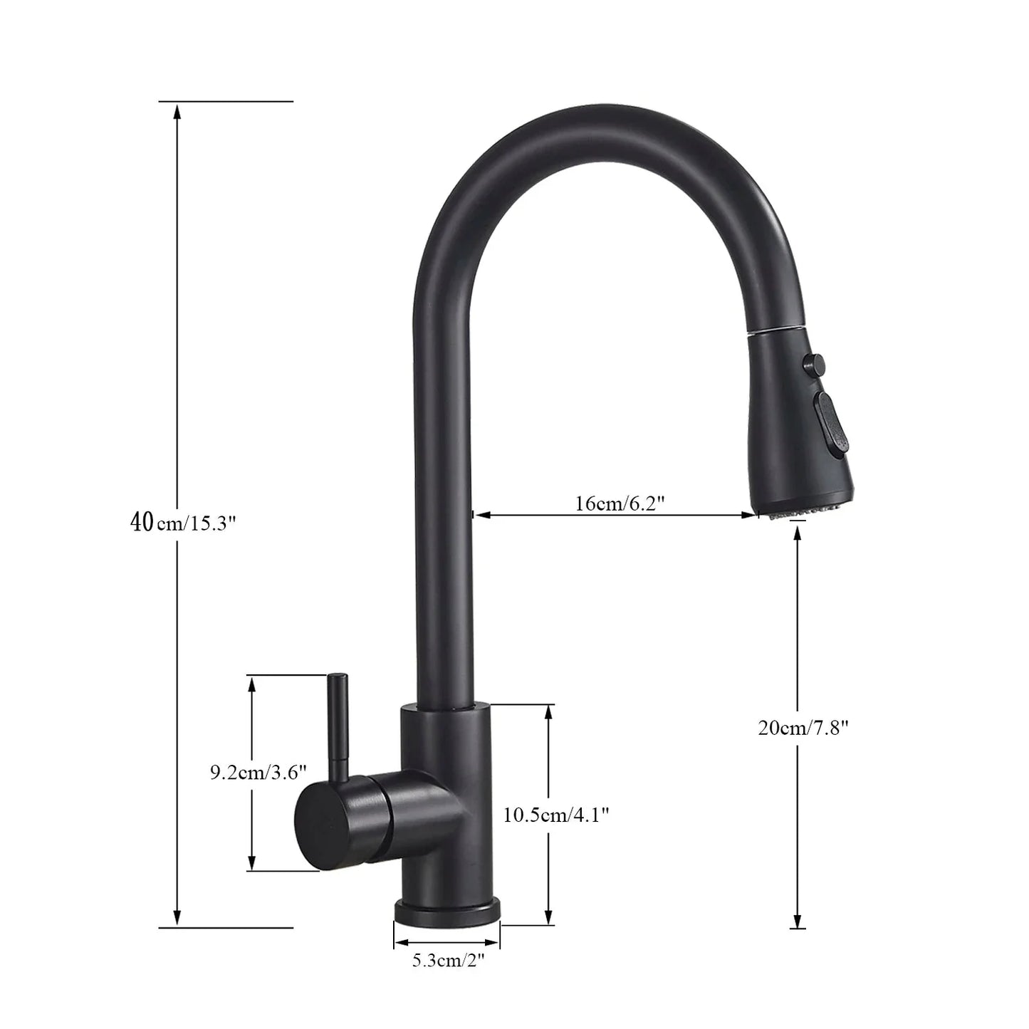 BlackStream – Retractable Kitchen Mixer Tap 