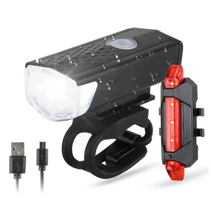 Bike Light - Rechargeable Lighting Set with Multiple Modes