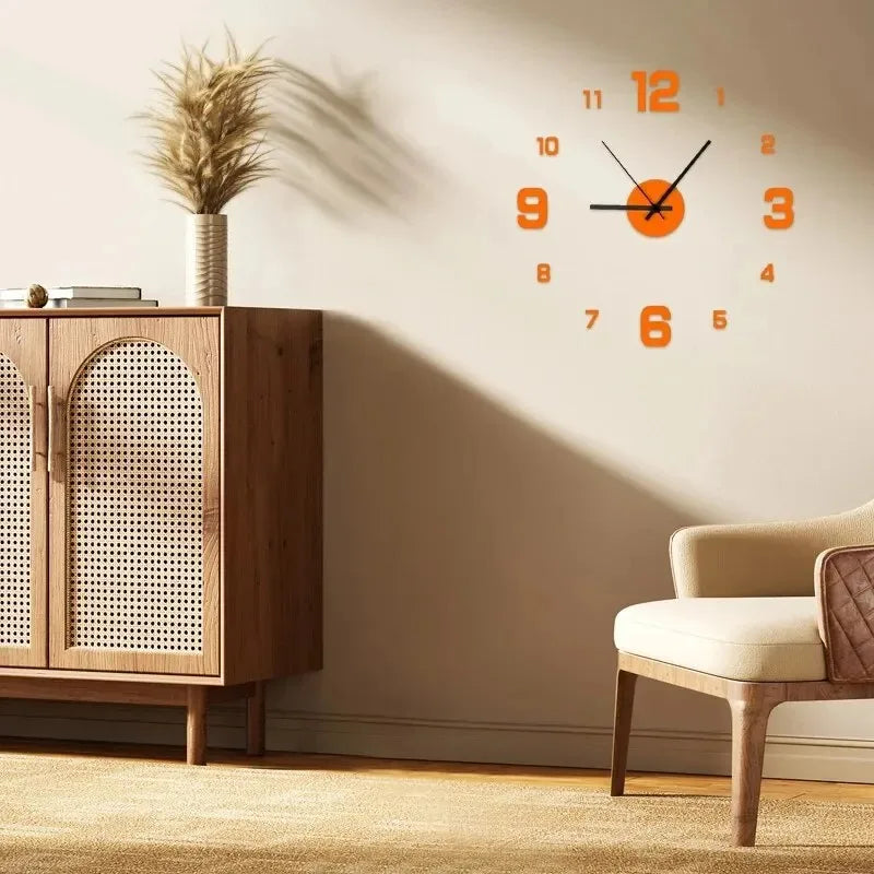 GlamClock – Spiegelhorloge voor een Elegante Woonkamer