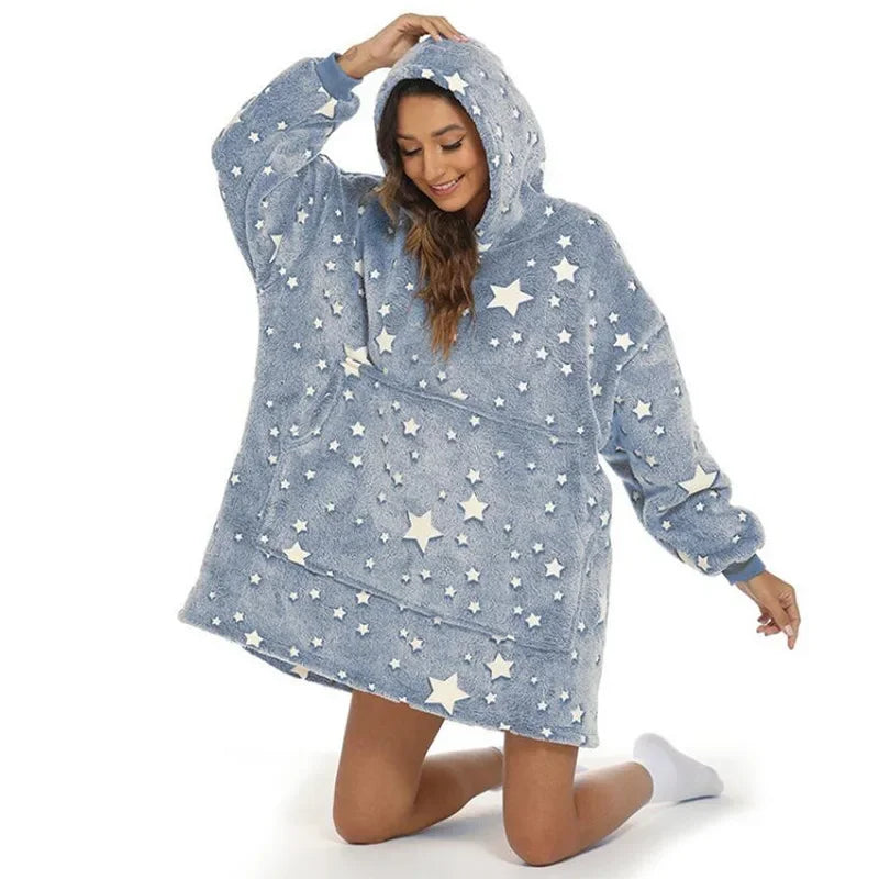 StarlightSnug - Cozy Hooded Hoodie 