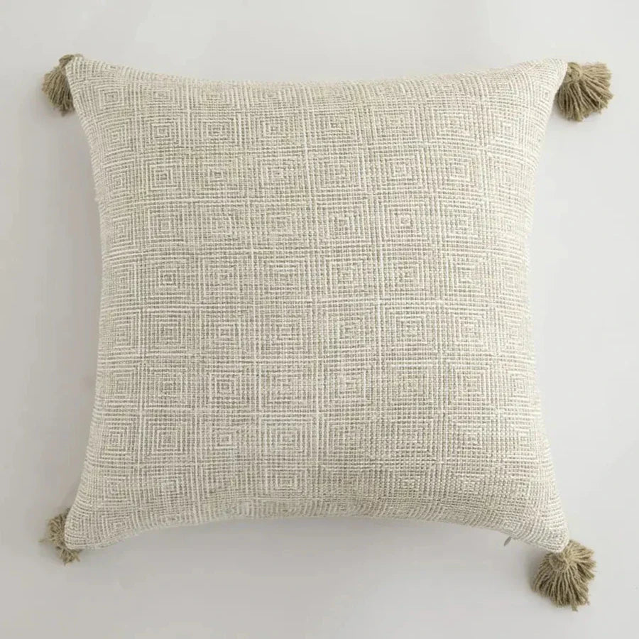 CreamCozy - Decorative Cushion Cover with Linen French 