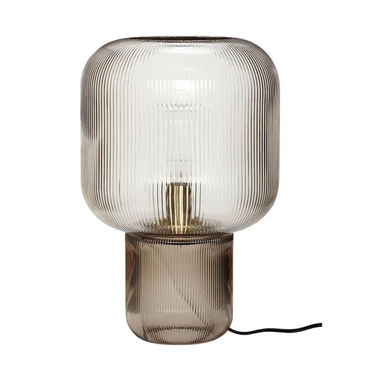 ElegantGlow - Luxe Champignon Tafellamp van Glas