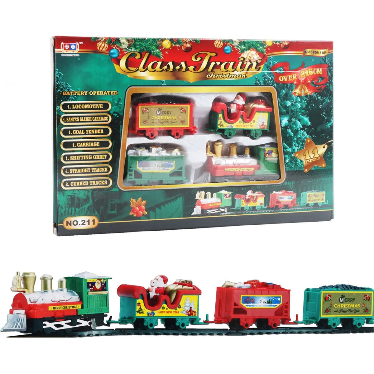 FeteLocomotive - Electric Train Christmas Tree Decoration