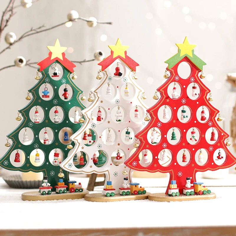 SapinElegant - Wooden Christmas Decoration for Desk