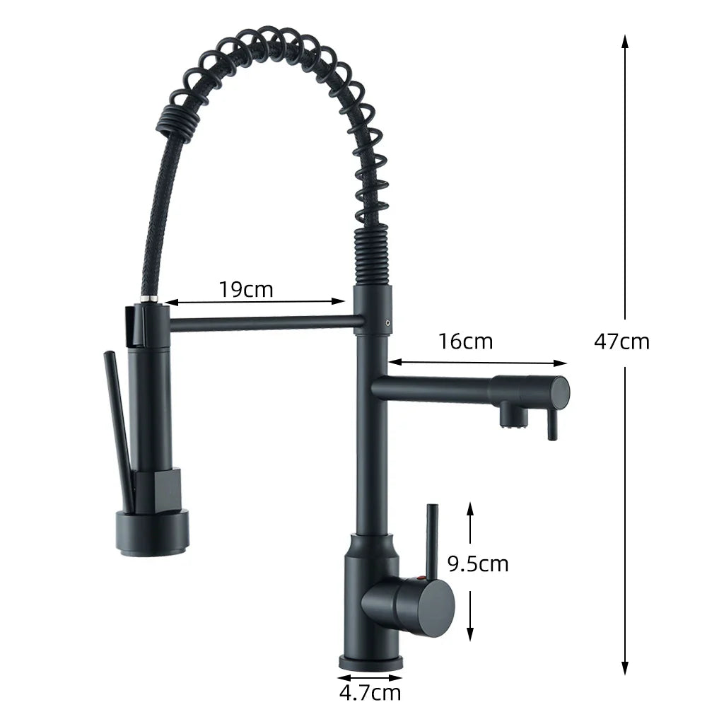 SpringFlow – Double spout kitchen mixer tap 