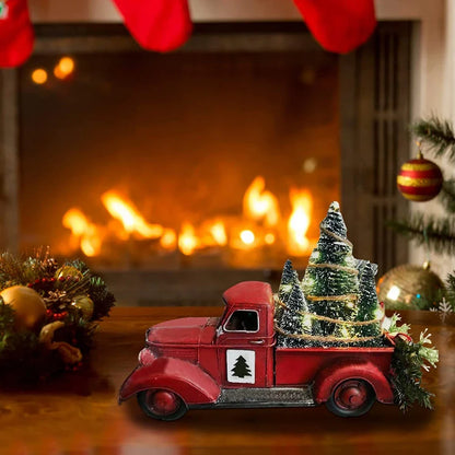 Retro - Christmas Ornament Red Truck 