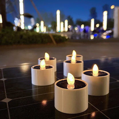 AmbianceFlicker - Solar Powered Candles for Outdoor Decorations