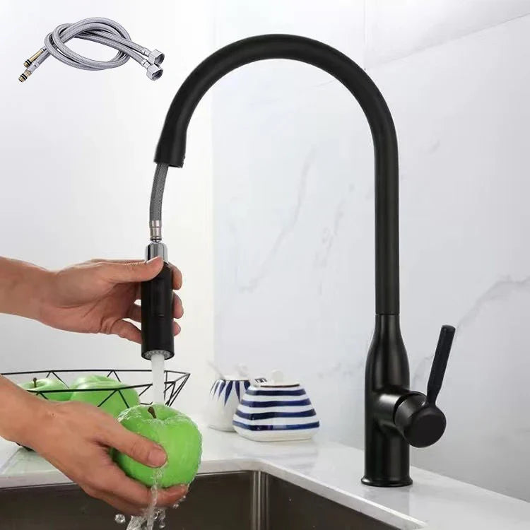 SteelFlow – Kitchen mixer tap with pull-out hand shower 