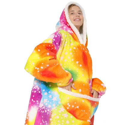 SnugJoy - Fleece Blanket with Hood 