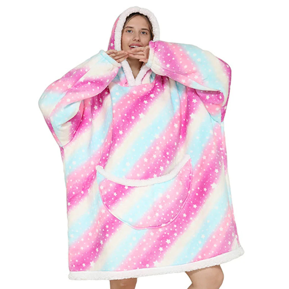 SnugJoy - Fleece Deken met Capuchon