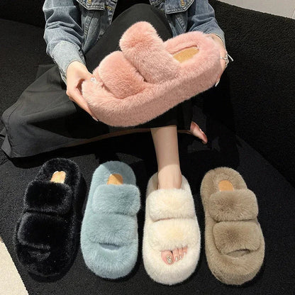 FuzzyElegance - Soft slippers for women 