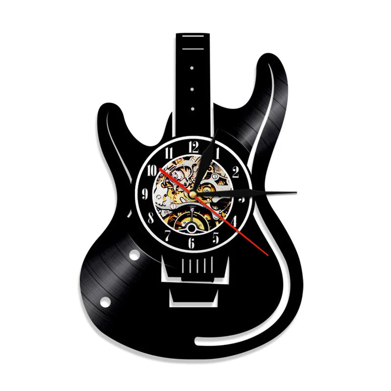 SonicBeat - Guitar Vinyl Wall Clock