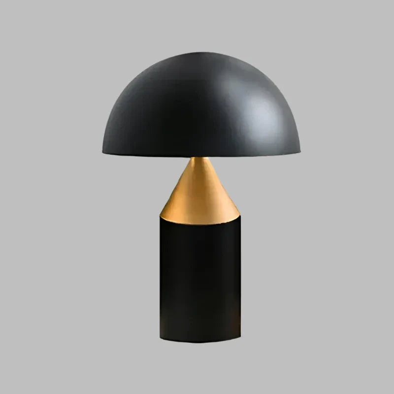 SleekMushroom - Minimalistische Lamp met Gouden Afwerking