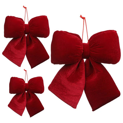 Velvet Bow - Red Velvet Bow 