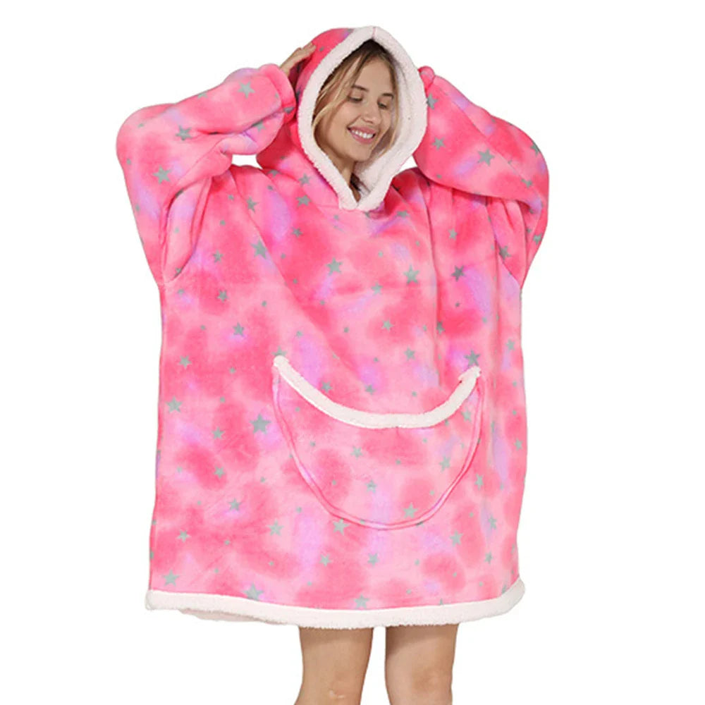 SnugJoy - Fleece Blanket with Hood 